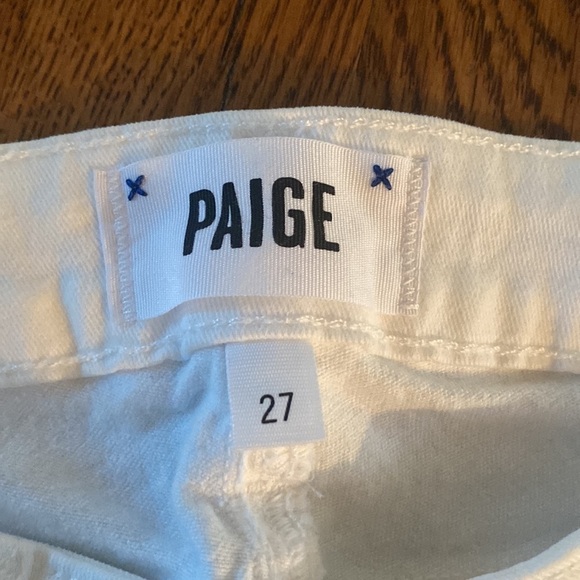 PAIGE Women’s White Skyline Ankle Peg Jeans Size 27 - Picture 5 of 6